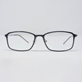 ulleresB1 Rectangle Shaped Medium Size Full Rim Blue Side Shine Black Color - ullerus