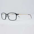 ulleresB1 Rectangle Shaped Medium Size Full Rim Shine Black Golden Side - ullerus