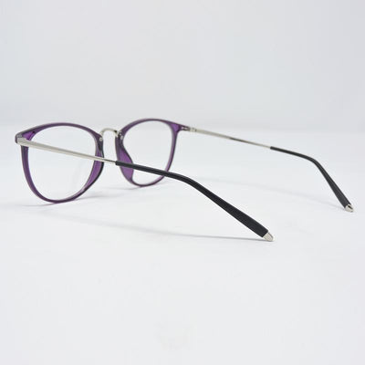 ulleres CR Purple Color Round Shape Medium Size Full Rim - ullerus