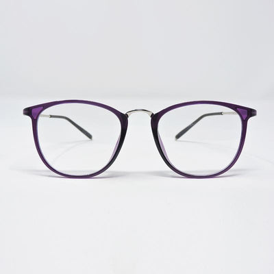 ulleres CR Purple Color Round Shape Medium Size Full Rim - ullerus