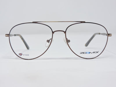 Zoom Fx Brown Color Aviator Medium Size Full Rim - ullerus