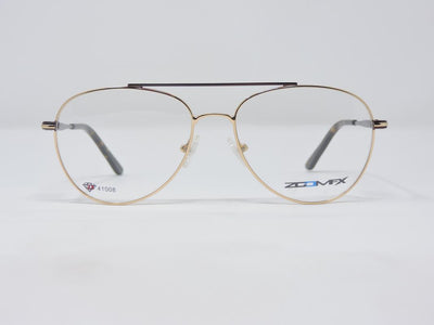 Zoom Fx Golden Color Aviator Medium Size Full Rim - ullerus