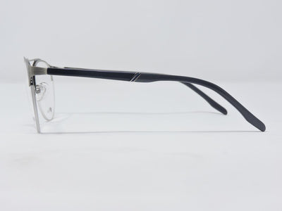 Zoom Fx Grey Color Semi Rimless Metal Medium Size - ullerus