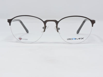 Zoom Fx Black Color Round Semi Rimless Medium Size - ullerus