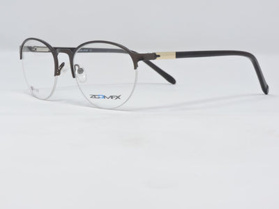 Zoom Fx Black Color Round Semi Rimless Medium Size - ullerus