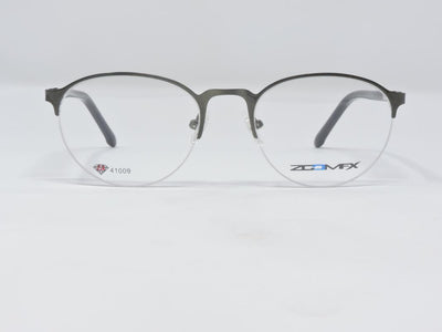 Zoom Fx Grey Color Round Semi Rimless Medium Size - ullerus